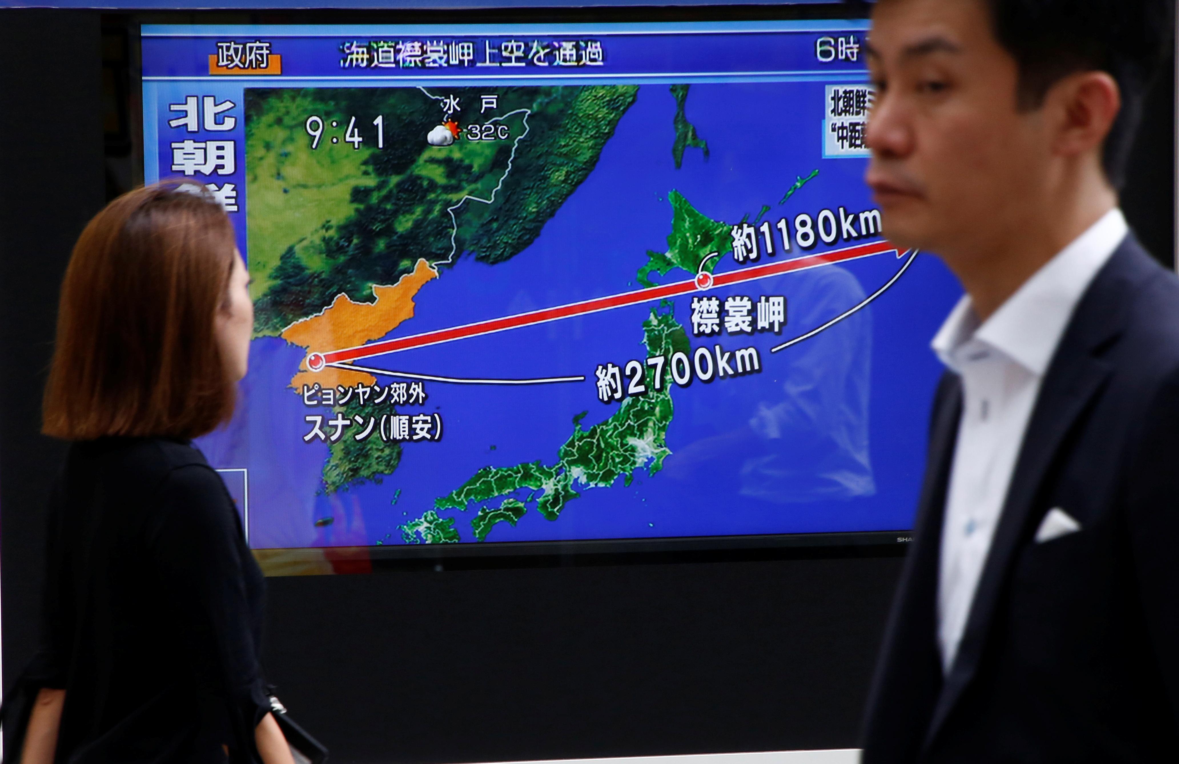 North Korea missile launch over Japan shakes U.S. allies