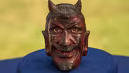 Appraisal: Cast Iron Two-faced Devil Bank, ca. 1910