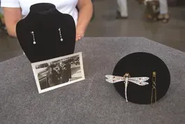 Appraisal: Spanish Earrings & Dragonfly Brooch