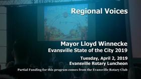 Video thumbnail: Evansville Rotary Club Regional Voices: State of the City 2019