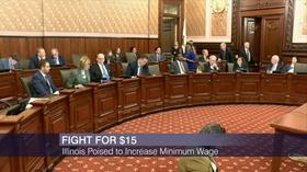 Video thumbnail: Chicago Tonight Democrats Poised to Raise State Minimum Wage to $15 by 2025