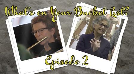 Video thumbnail: What's on Your Bucket List? The All Seasons Orchestra & Up Stairs at the Clarke Museum