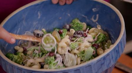 Video thumbnail: The Key Ingredient Muscadine & Broccoli Pasta Salad | Kitchen Recipe