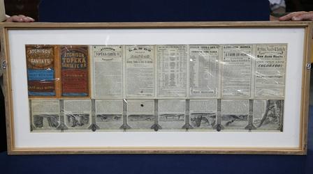 Video thumbnail: Antiques Roadshow Appraisal: 1876 Railroad Timetable & Map