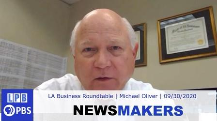 Video thumbnail: Newsmakers LA Business Roundtable | Michael Oliver | 09/30/2020