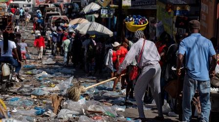 Video thumbnail: PBS NewsHour Fear, violence and chaos grip Haiti as gangs seize control