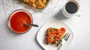 Savory Ham, Cheese and Spinach Bread Pudding | Kitchen Recipe