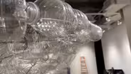 Artist turns 'waste into beauty' to highlight water issues