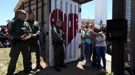Video thumbnail: PBS NewsHour Hugs Not Walls throws reunions for separated families