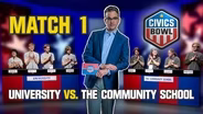 Match 1: University vs. The Community School