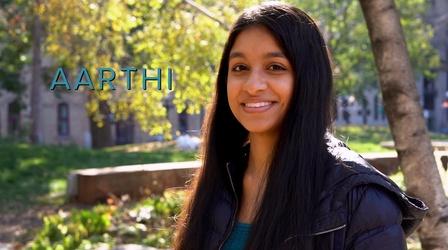 Video thumbnail: SciGirls Aarthi Vijayakumar - College Student