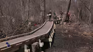 Angela joins Ice Age Trail Alliance to Make a New Boardwalk