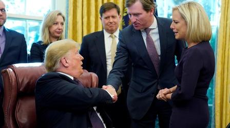 Video thumbnail: PBS NewsHour Trump's dismissal of Chris Krebs draws widespread criticism