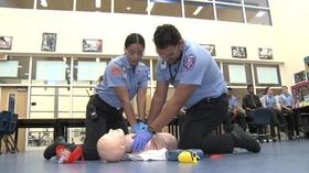 Video thumbnail: Inside Education Veterans Tribute CTA’s Emergency Medical Technician Program