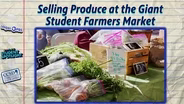 Selling Produce at the Giant Student Farmers Market!