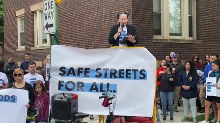 Video thumbnail: Chicago Tonight Walk-and-Roll Rally for Pedestrian Safety