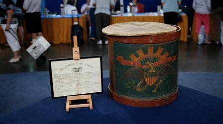 Video thumbnail: Antiques Roadshow Appraisal: 1862 Civil War Discharge & Drum