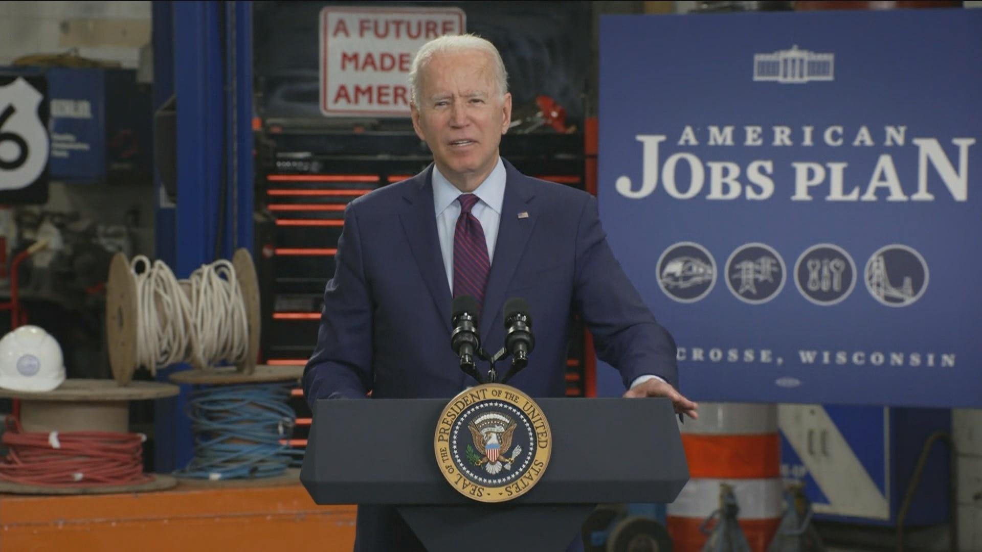 Biden Touts Infrastructure in La Crosse