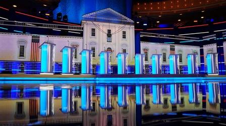 Video thumbnail: PBS NewsHour Who is most likely to take a risk in 1st Democratic debate?