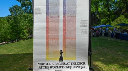 Video thumbnail: Antiques Roadshow Appraisal: World Trade Center Bus Stop Poster, ca. 1987