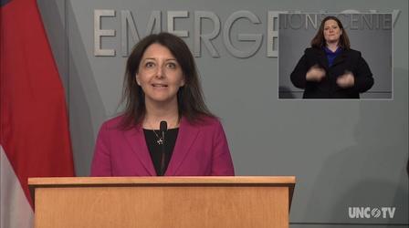 Video thumbnail: NC Emergency Management and Weather 06/26/20 Coronavirus Briefing Q&A (English)