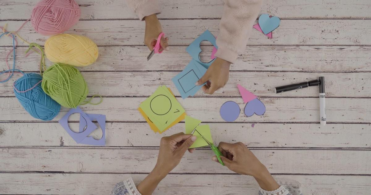 Family Math | How to Make a Colorful Necklace Decorated With Paper ...