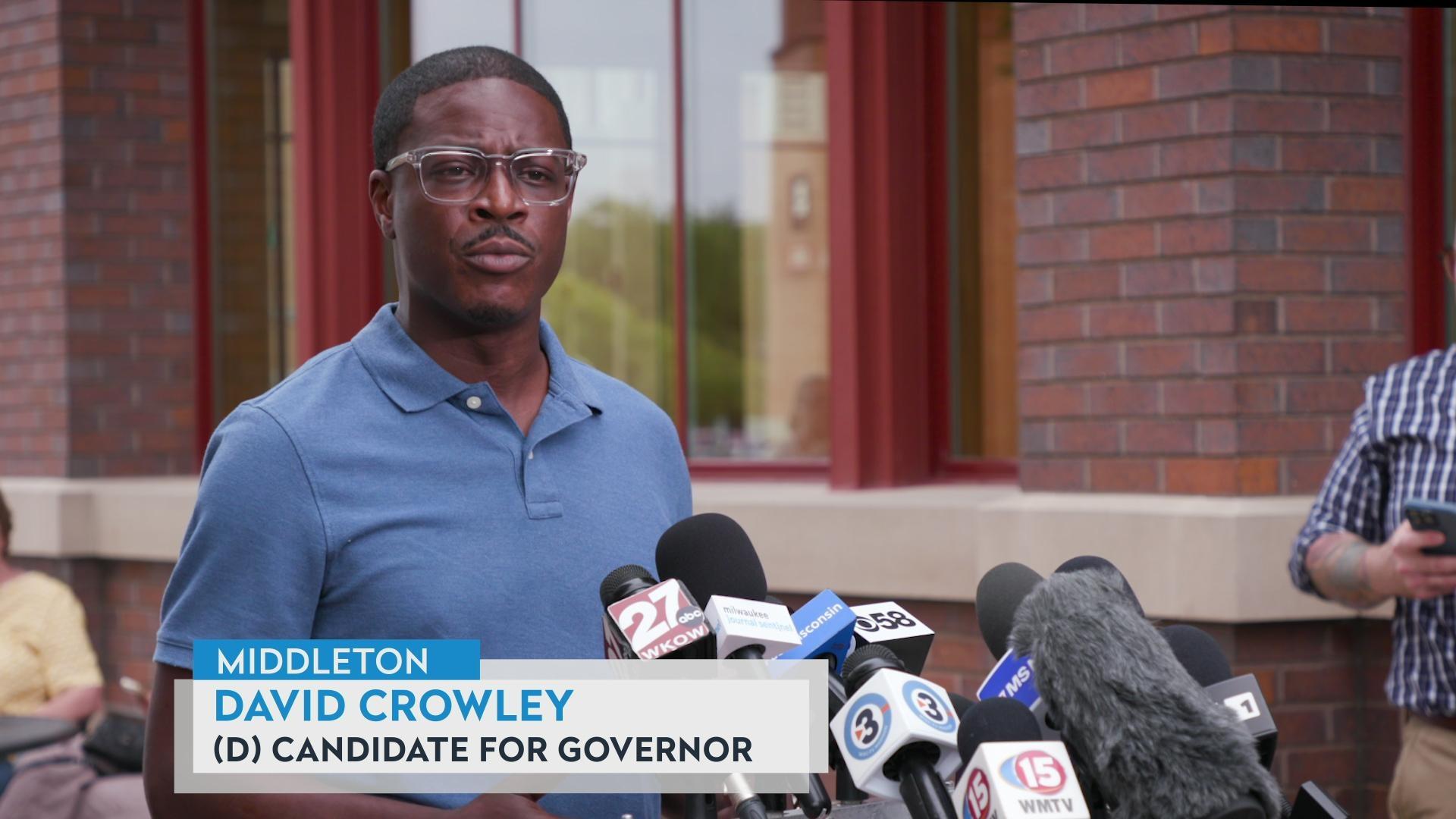 David Crowley on running in Wisconsin’s 2026 governor race