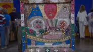 Appraisal: Simon Sparrow Mixed-media Art, ca. 1980