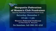 Marquette Federation Womens Club Fundraiser