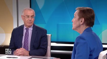 Video thumbnail: PBS NewsHour Brooks and Tumulty on political implications of indictment