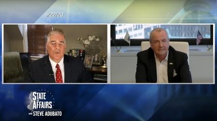 Video thumbnail: State of Affairs with Steve Adubato Governor Phil Murphy on COVID-19, Trump, and Vote-by-Mail