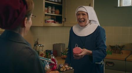 Video thumbnail: Call the Midwife Sister Monica Joan Isn't A Fan of Raffles, or Marmalade