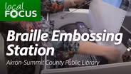 Braille Embossing Station at the Akron-Summit County Public Library