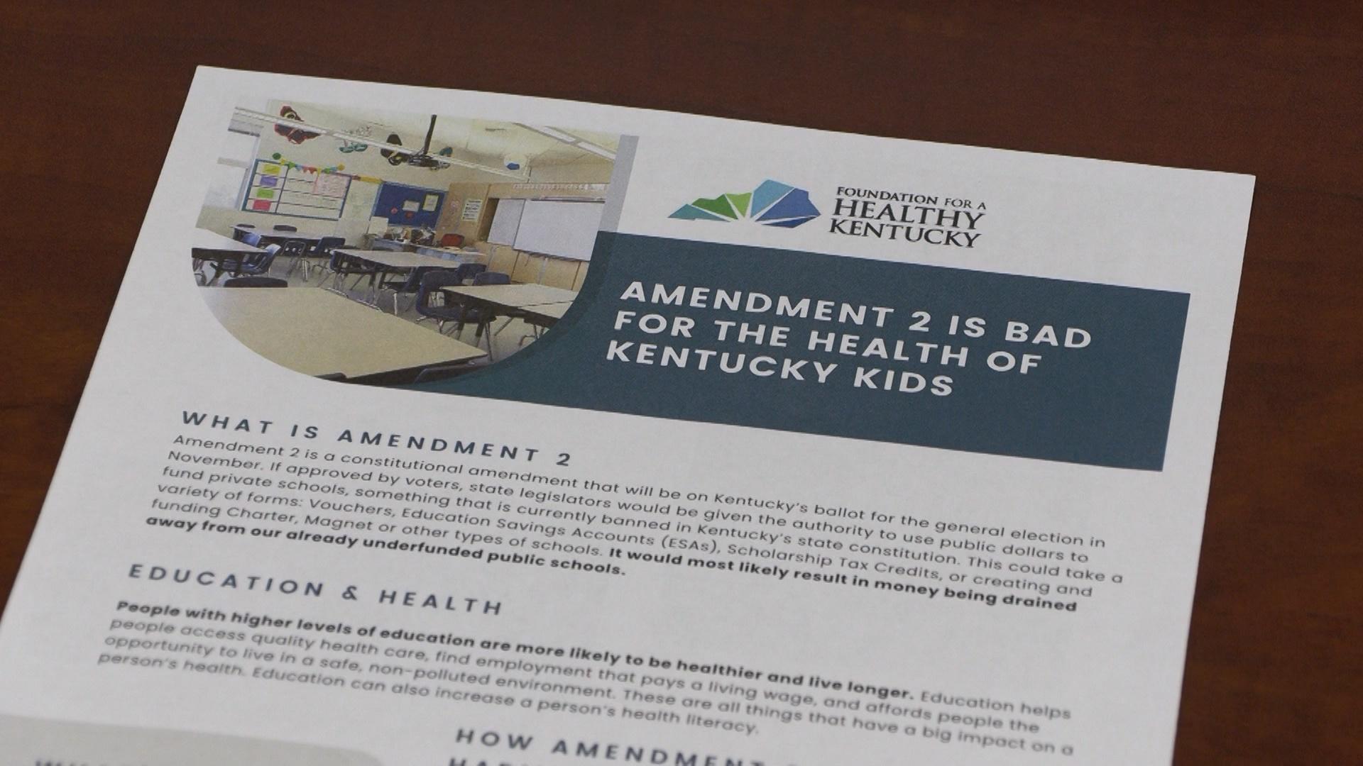 Group Claims Amendment Could Harm Student Health