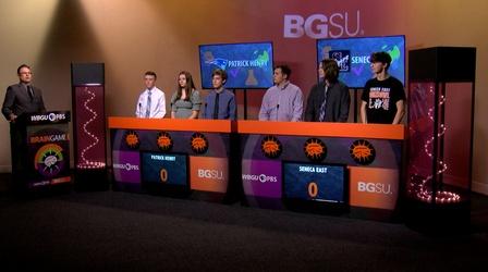 Video thumbnail: BGSU Brain Game Patrick Henry vs Seneca East