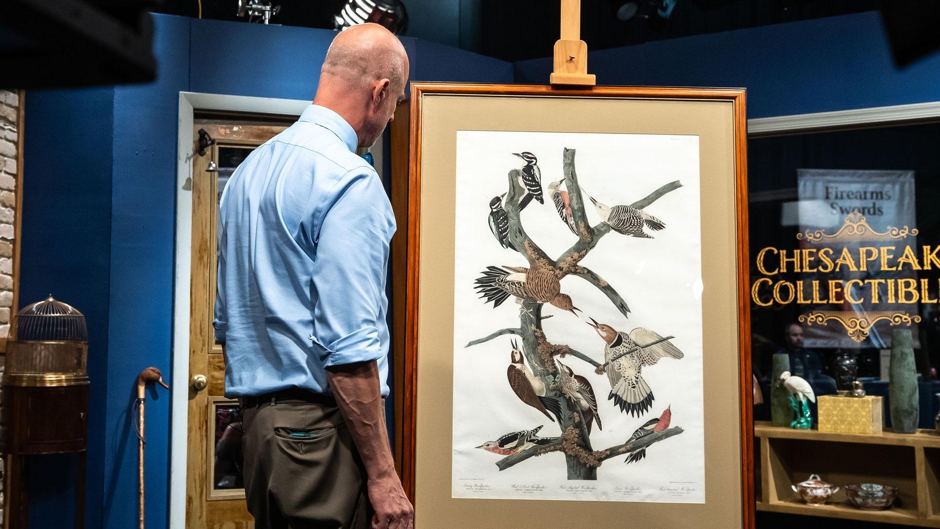 Audubon print; Civil War diary; 2001 movie memorabilia; Thai masks; cigar wrapper collection