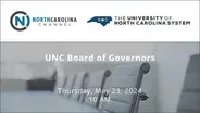 5/23/2024: UNC Board of Governors Meeting