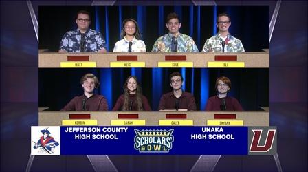 Video thumbnail: Scholars' Bowl Jefferson County vs Unaka