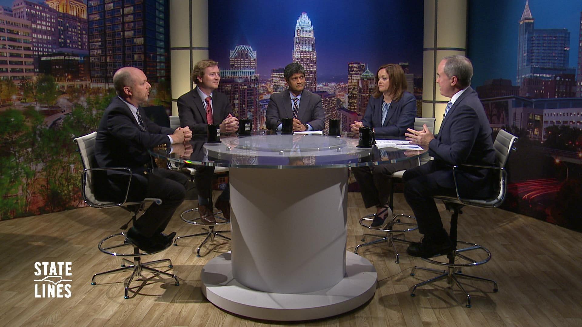 State Lines host Kelly McCullen and panelists.
