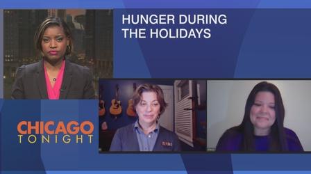 Video thumbnail: Chicago Tonight Food Pantries Grappling With Virus See Holiday Spike in Need