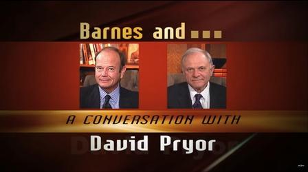Video thumbnail: Barnes and... Barnes And... a Conversation with David Pryor