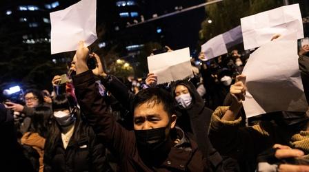 Video thumbnail: PBS NewsHour News Wrap: Students in China sent home after protests