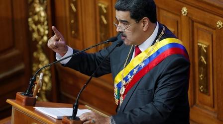 Video thumbnail: PBS NewsHour News Wrap: Maduro blasts Trump over drug-trafficking charges