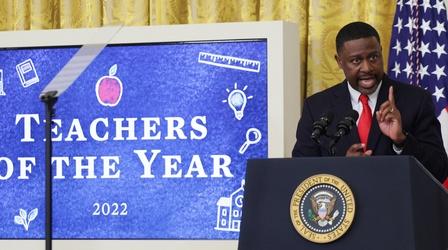 Video thumbnail: PBS NewsHour National Teacher of the Year on the joys, challenges his job