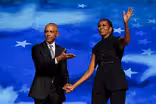 Obamas fire up the crowd for Kamala Harris DNC’s 2nd night
