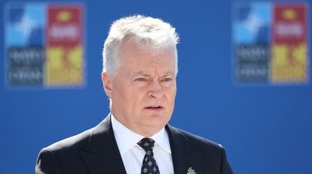 Video thumbnail: PBS NewsHour Lithuania's president discusses tensions with Russia