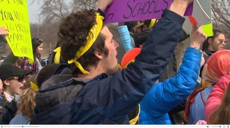 Video thumbnail: Here and Now Students March "50 Miles More"