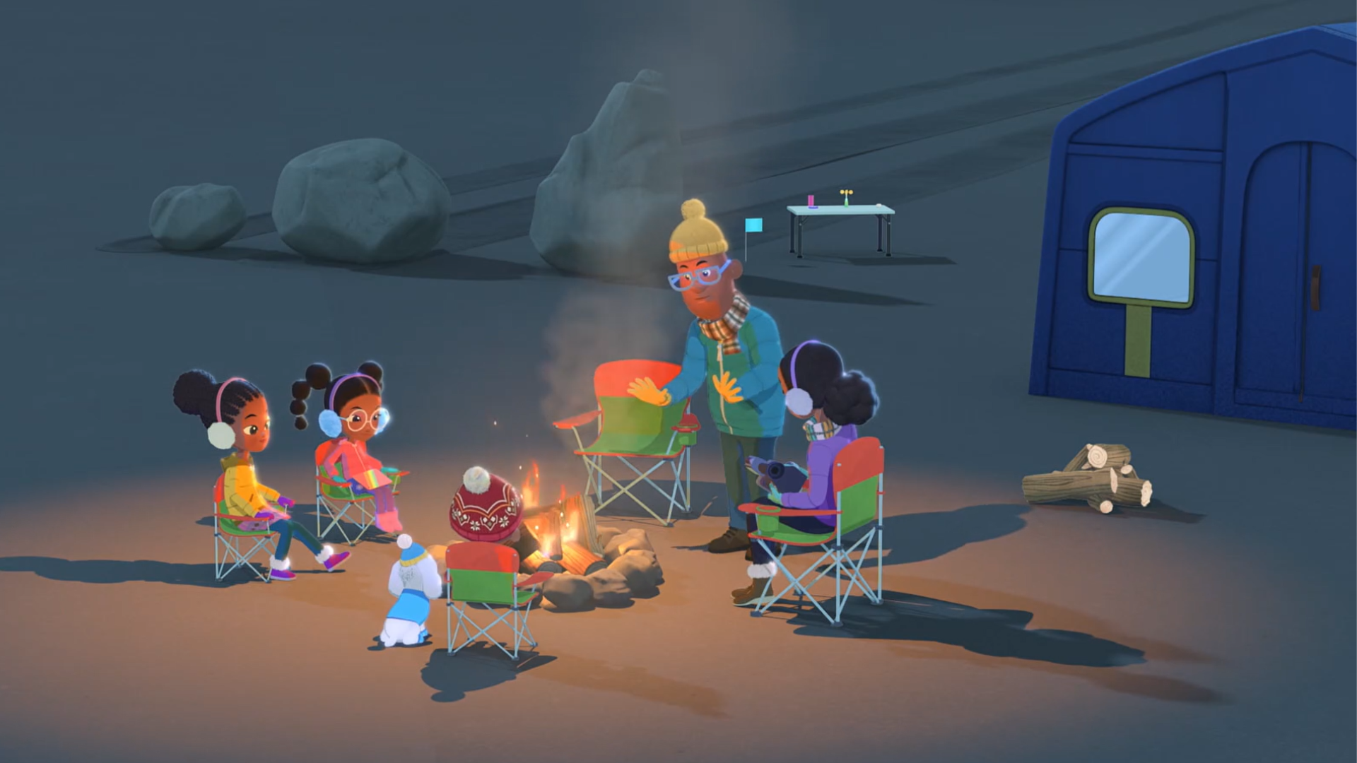 Desert Weather at Night