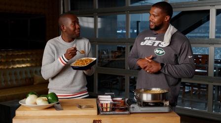 Video thumbnail: Table for All with Buki Elegbede Faces and Food Behind Football