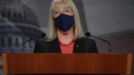 Video thumbnail: PBS NewsHour Sen. Patty Murray narrowly escaped violent mob at Capitol